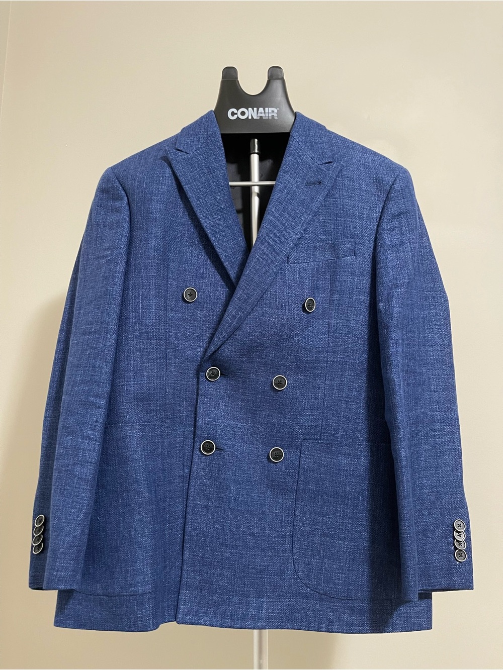 Joseph Abboud Double-Breasted Navy Blazer